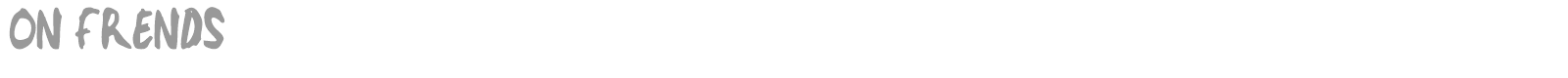 On Frend font preview